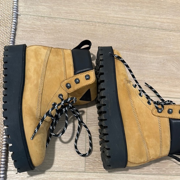Tan Suede High-Top Boots - Picture 5 of 10